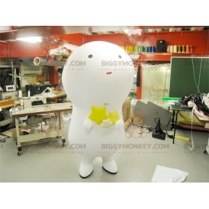 Giant glödlampa White Fat Man BIGGYMONKEY™ maskotdräkt -