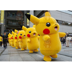 Kuuluisa sarjakuvahahmo Pikachu BIGGYMONKEY™ maskottiasu -