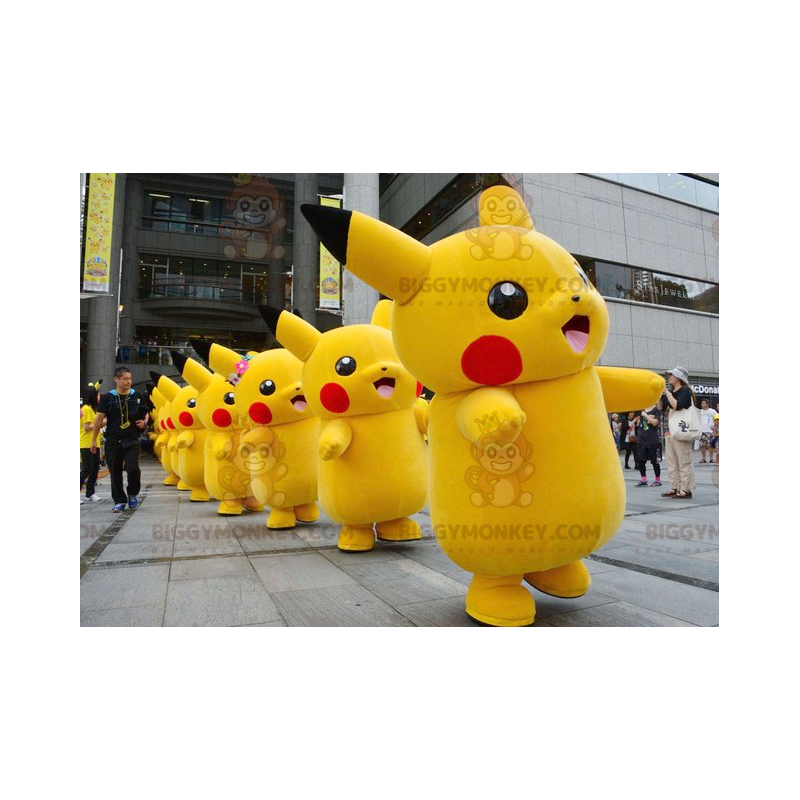 Famous Cartoon Character Pikachu BIGGYMONKEY™ Mascot Costume -