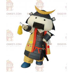 Costume de mascotte BIGGYMONKEY™ de samouraï en tenue