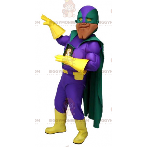 Very Muscular Superhero BIGGYMONKEY™ Mascot Costume with