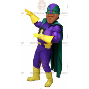 Very Muscular Superhero BIGGYMONKEY™ Mascot Costume with
