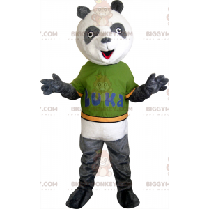 Gray and White Panda BIGGYMONKEY™ Mascot Costume -
