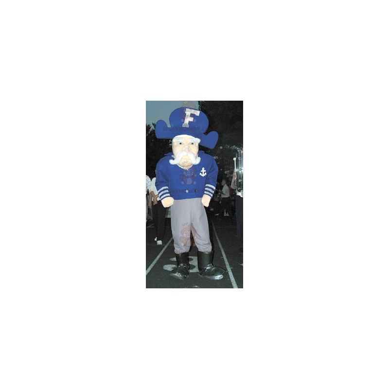 Costume de mascotte BIGGYMONKEY™ de vieil homme de marin de Costume de mascotte BIGGYMONKEY™ de vieil homme de marin de