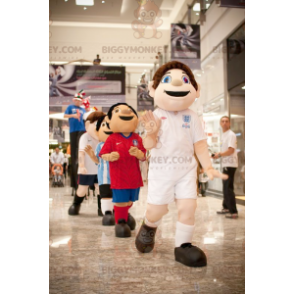 Disfraz de mascota BIGGYMONKEY™ de niño de ojos azules en ropa