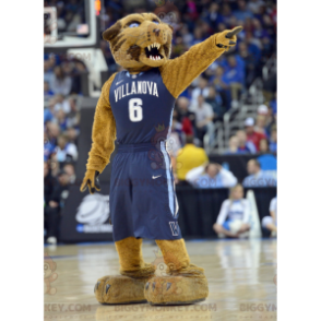 Fierce Looking Brown Tiger BIGGYMONKEY™ Mascot Costume –