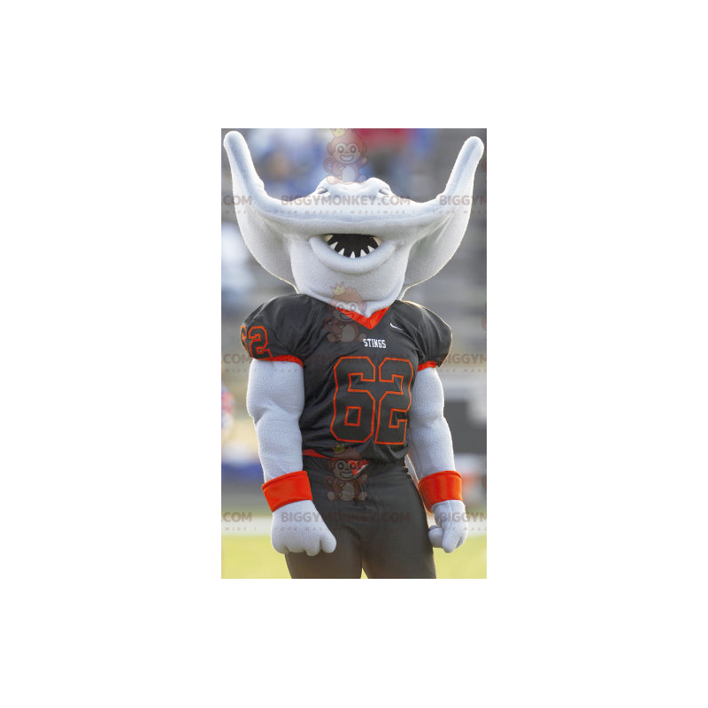 Aquatic Stingray BIGGYMONKEY™ mascottekostuum in sportkleding - Sport mascotte - BIGGYMONKEY_02271 - BiggyMonkey.com