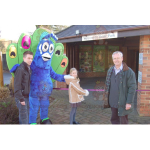 Giant Blue and Green Peacock BIGGYMONKEY™ Mascot Costume –