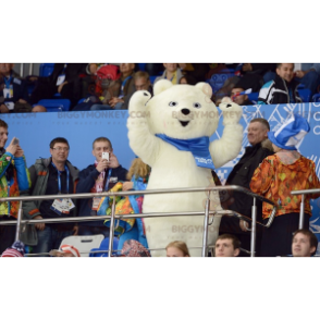 Κοστούμι μασκότ πολικής αρκούδας BIGGYMONKEY™ White Bear με