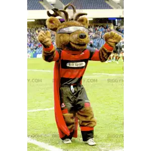 Reindeer Caribou Moose BIGGYMONKEY™ Mascot Costume with Cape –