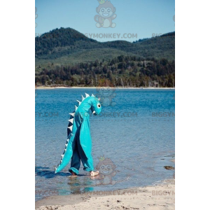 Kostium maskotki z Loch Ness Monster Blue Dragon BIGGYMONKEY™ -