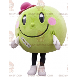 Costume de mascotte BIGGYMONKEY™ ronde et verte de melon de