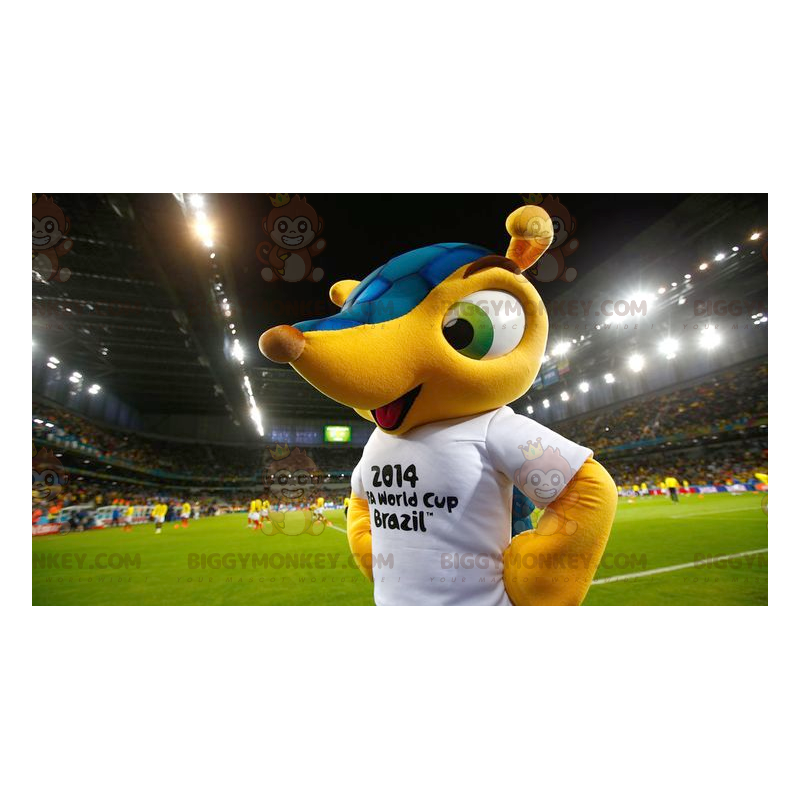 Στολή μασκότ Fuleco Famous World Cup 2014 Armadillo BIGGYMONKEY™ - Μασκότ διάσημων χαρακτήρων - BiggyMonkey.com