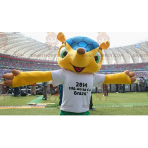 Fuleco Berühmtes WM-2014-Gürteltier BIGGYMONKEY™ Maskottchenkostüm
