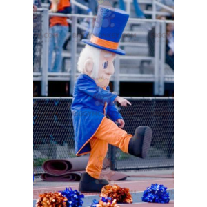 BIGGYMONKEY™ Mascottekostuum Oude man goed gekleed met hoed -
