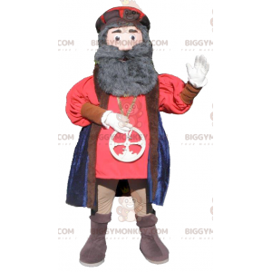 Disfraz de mascota BIGGYMONKEY™ de hombre barbudo medieval -