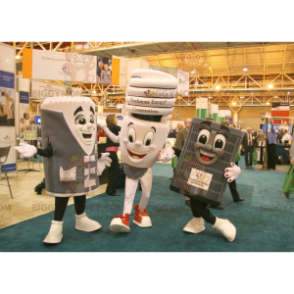 3 BIGGYMONKEY™s light bulb and appliance mascot –