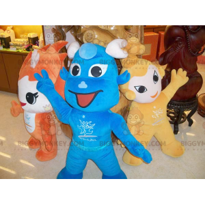 3 mascotes BIGGYMONKEY™s de personagens coloridos e sorridentes