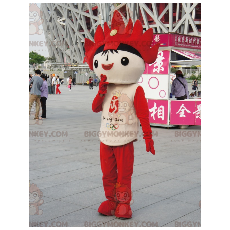Fantasia de mascote BIGGYMONKEY™ para os Jogos Olímpicos de Fantasia de mascote BIGGYMONKEY™ para os Jogos Olímpicos de