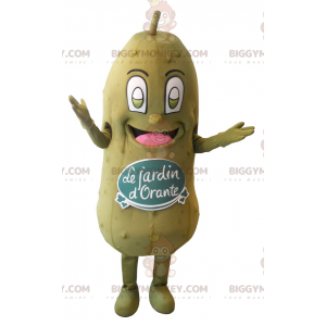 Costume de mascotte BIGGYMONKEY™ de gros cornichon vert géant -