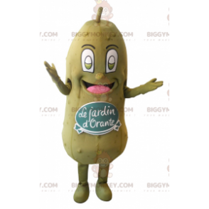 Costume de mascotte BIGGYMONKEY™ de gros cornichon vert géant -