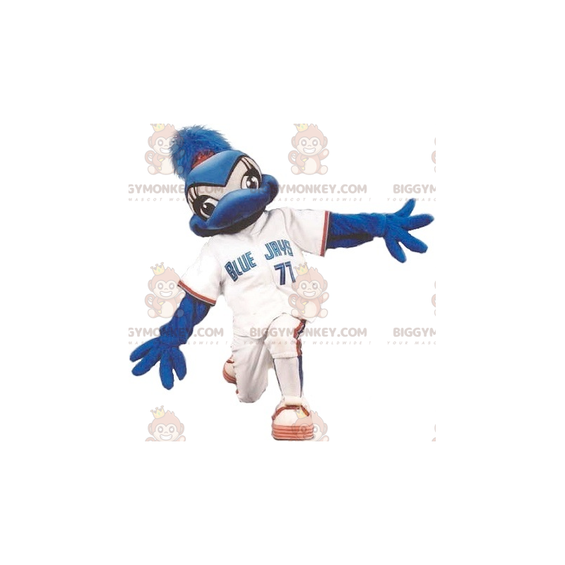 Traje de mascote BIGGYMONKEY™ Blue Jay Bluebird em roupas