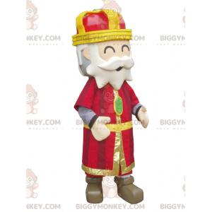 Farbenfrohes und fröhliches King BIGGYMONKEY™ Maskottchen-Kostüm