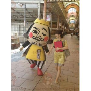BIGGYMONKEY™ Mascot Costume Imperial Man King in Yellow and