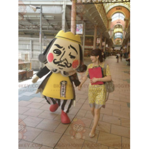 BIGGYMONKEY™ Mascot Costume Imperial Man King in Yellow and