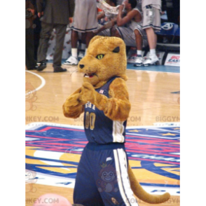 Brown Tiger BIGGYMONKEY™ Mascot Costume In Sportswear -