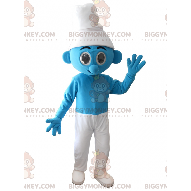 Sinivalkoinen Smurffi BIGGYMONKEY™ maskottiasu - Biggymonkey.com