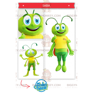 Green Grasshopper Locust BIGGYMONKEY™ maskotkostume -