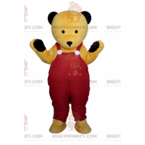 BIGGYMONKEY™ Maskottchenkostüm mit gelbem Teddy im roten