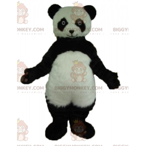 Very realistic black and white panda BIGGYMONKEY™ mascot