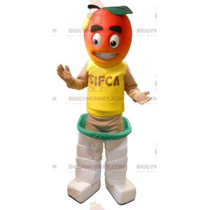 Giant Peach BIGGYMONKEY™ Maskottchen-Kostüm - Biggymonkey.com