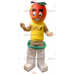 Kostým maskota Giant Peach BIGGYMONKEY™ - Ovocný maskot - BIGGYMONKEY_0245 - BiggyMonkey.com