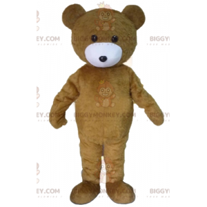 Brown and White Teddy Bear BIGGYMONKEY™ Mascot Costume -