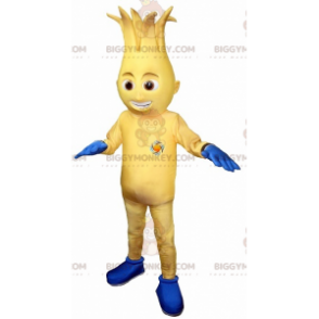 Gul og blå snemand BIGGYMONKEY™ maskotkostume - Biggymonkey.com