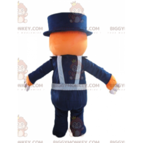 Costume da mascotte BIGGYMONKEY™ con orso bianco e arancione in