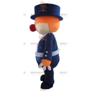 Costume da mascotte BIGGYMONKEY™ con orso bianco e arancione in