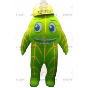 BIGGYMONKEY™ maskotkostume Socoda Grøn og gul BIGGYMONKEY™