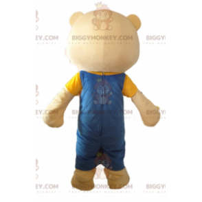 Traje de mascote BIGGYMONKEY™ grande ursinho de pelúcia bege