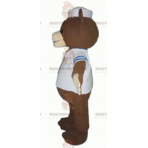 Costume de mascotte BIGGYMONKEY™ d'ours marron habillé en