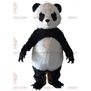 Kostým maskota BIGGYMONKEY™ černé a bílé pandy s velkými drápy