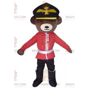 Costume da mascotte dell'orso bruno BIGGYMONKEY™ vestito da