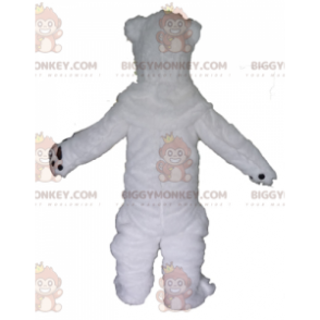 Disfraz de mascota BIGGYMONKEY™ de oso polar blanco muy