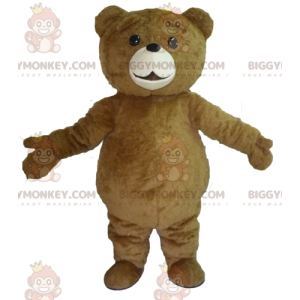 Söpö ja pullea Big Brown Bear BIGGYMONKEY™ maskottiasu -
