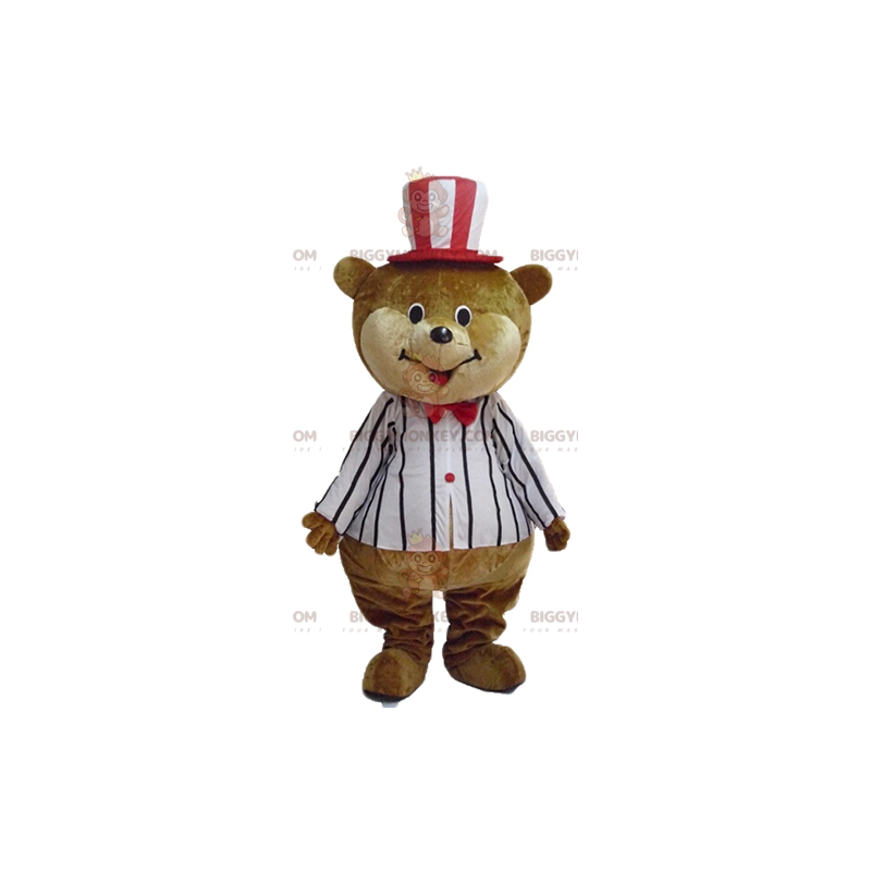BIGGYMONKEY™ costume da mascotte di grande orsacchiotto marrone BIGGYMONKEY™ costume da mascotte di grande orsacchiotto marrone