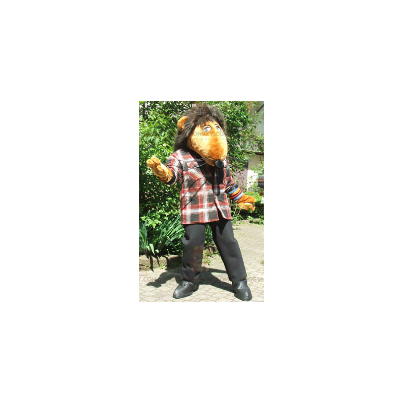 Disfraz de mascota Rata Naranja Gigante BIGGYMONKEY™ - Disfraz de mascota Rata Naranja Gigante BIGGYMONKEY™ -
