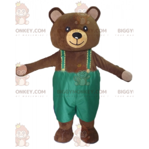 BIGGYMONKEY™ Maskottchenkostüm Großer brauner Teddybär mit